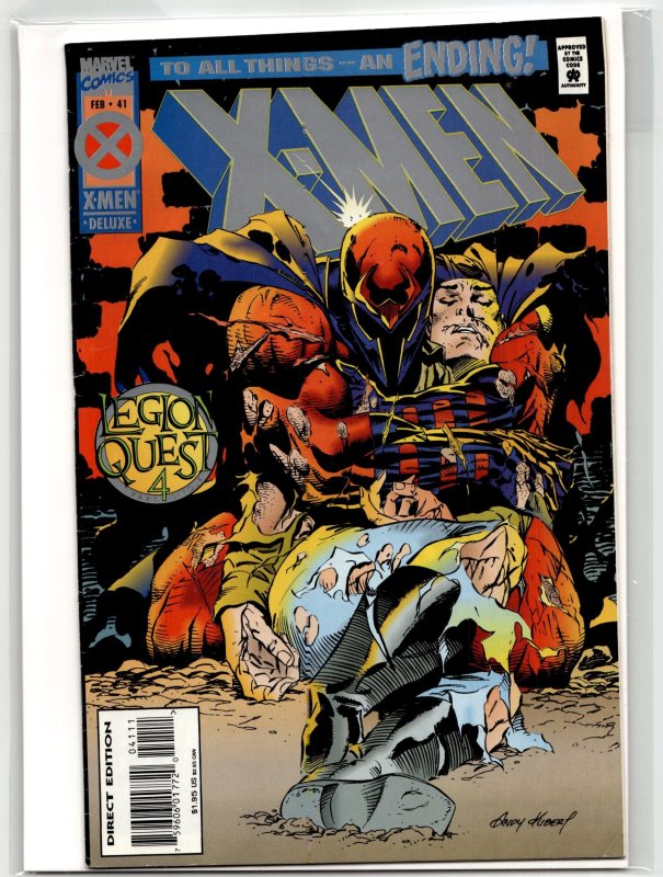 X-Men #41 (Marvel Comics, 1995), raw, ungraded comic book — front cover