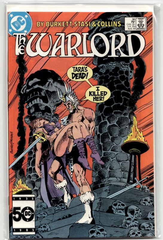 Warlord #96 (DC Comics, 1985), raw, ungraded comic book — front cover