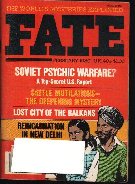 Fate 2/1980-Clark-Soviet Psychic Warfare-Lost City of the Balkans-Pulp-FN, raw comic book in FN condition — front cover