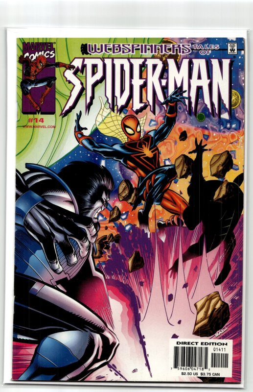 Webspinners: Tales of Spider-Man #14 (2000), raw, ungraded comic book — front cover