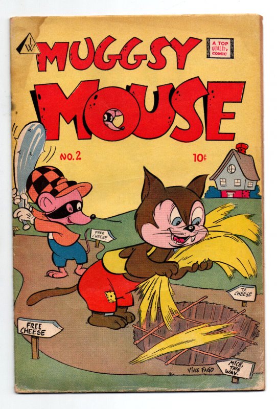 Muggsy Mouse #2 (1951), raw comic book in GD condition — front cover