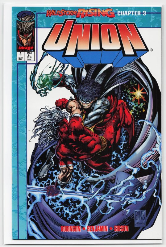 Union #4 (Malibu, 1995), raw, ungraded comic book — front cover