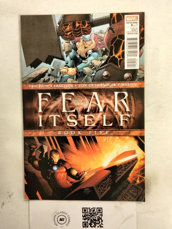 Fear Itself #5 (Marvel Comics), raw comic book in NM condition — front cover