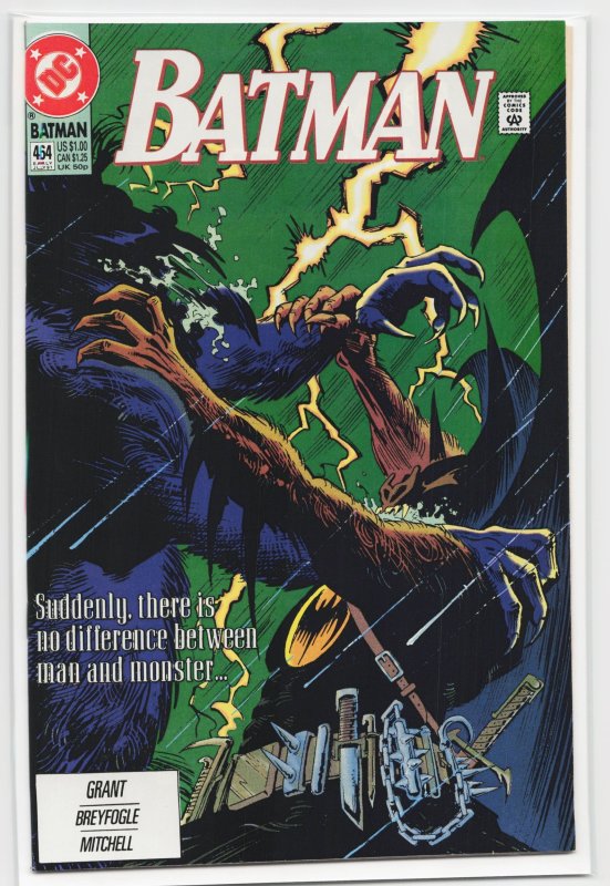Batman #464 (DC Comics, 1991), raw, ungraded comic book — front cover