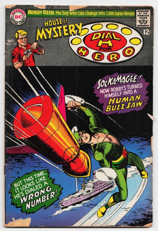 House of Mystery #170 (DC Comics, 1967), raw, ungraded comic book — front cover