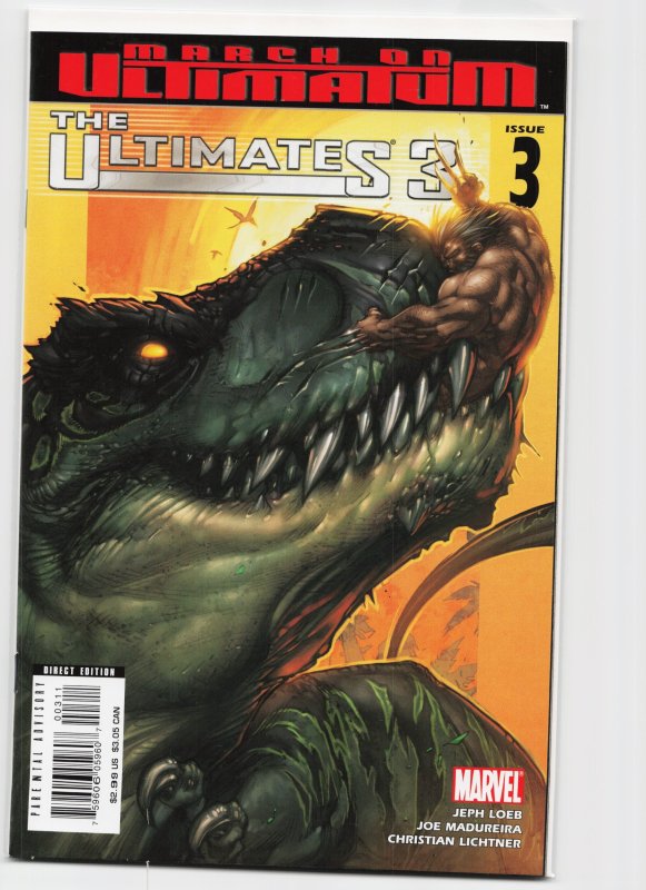 The Ultimates 3 #3 (2008), raw, ungraded comic book — front cover