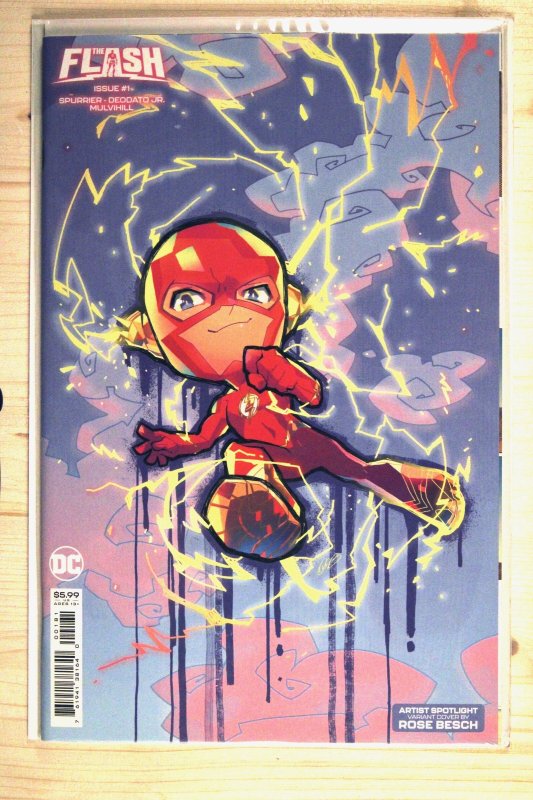 The Flash #1 (DC Comics, 2023), raw comic book in NM+ 9.6 condition — front cover