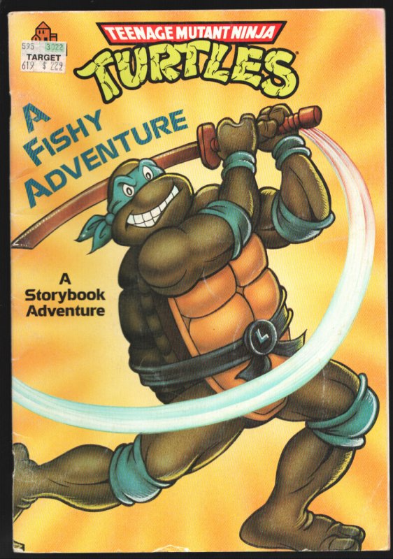Teenage Mutant Ninja Turtles 1990-Random House-A Fishy Adventure-Illustrated ... (1990), raw, ungraded comic book — front cover