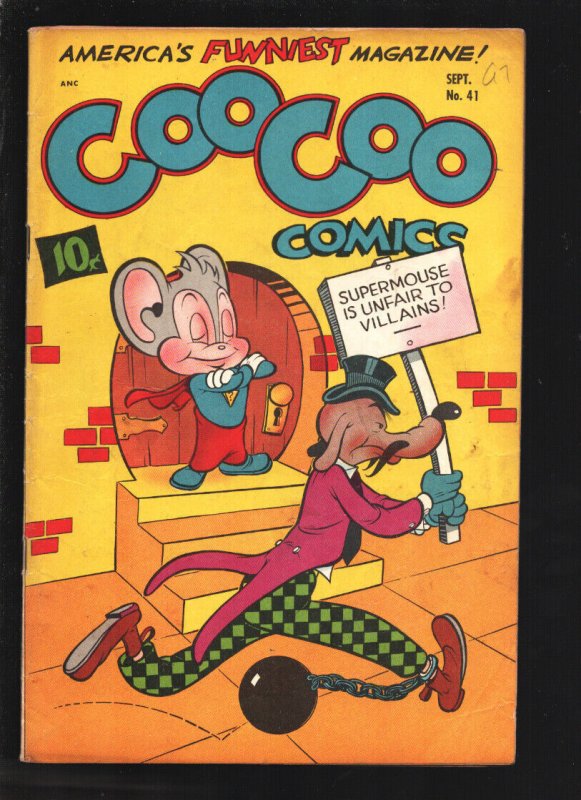 Coo Coo Comics #41 (1948), raw, ungraded comic book — front cover