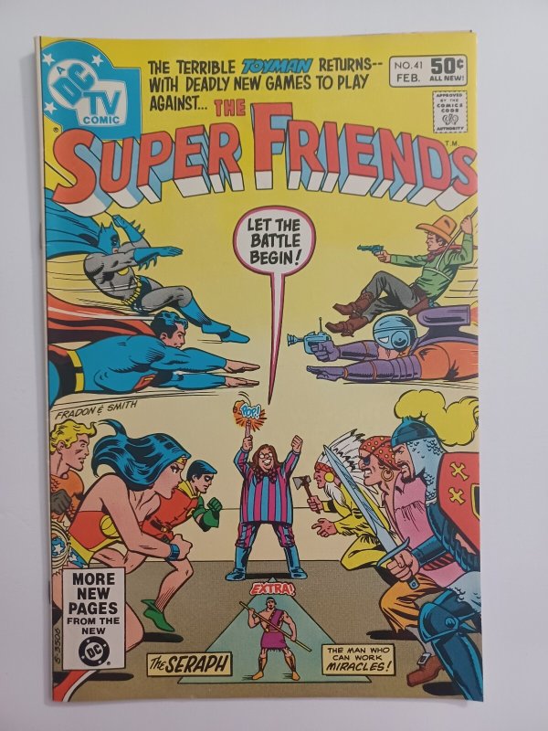 Super Friends #41 (DC Comics, 1981), raw comic book in VF/NM condition — front cover