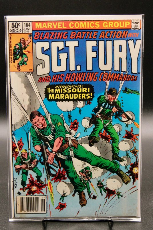 Sgt. Fury and His Howling Commandos: The Missouri Marauders! #164 (Marvel Comics), raw, ungraded comic book — front cover