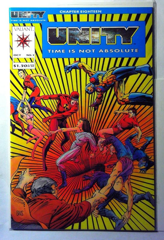 Unity #1 (Valiant Comics, 1992), raw, ungraded comic book — front cover