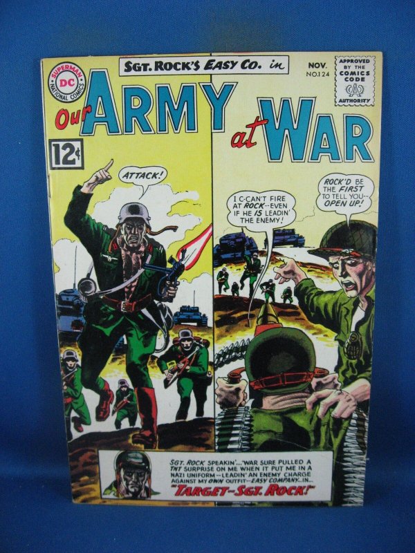 Our Armt at War #124 (DC Comics, 1962), raw, ungraded comic book — front cover