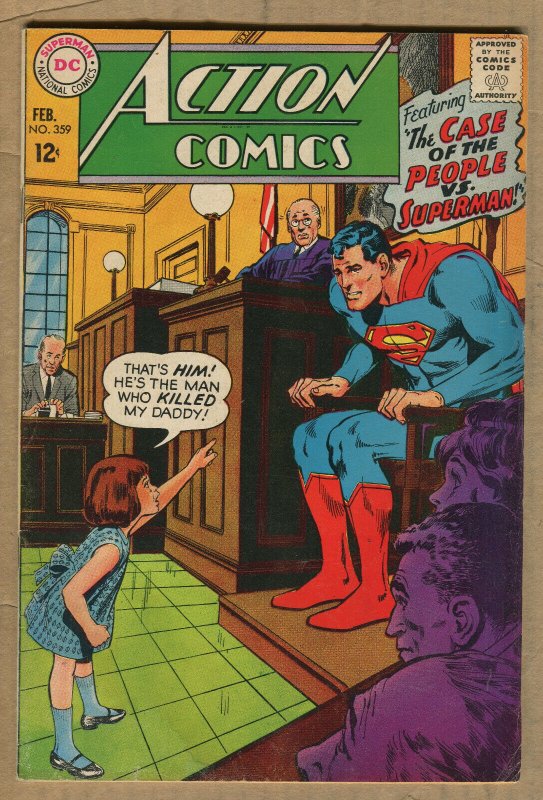 Action Comics #359 (DC Comics, 1968), raw comic book in 6.5 condition — front cover