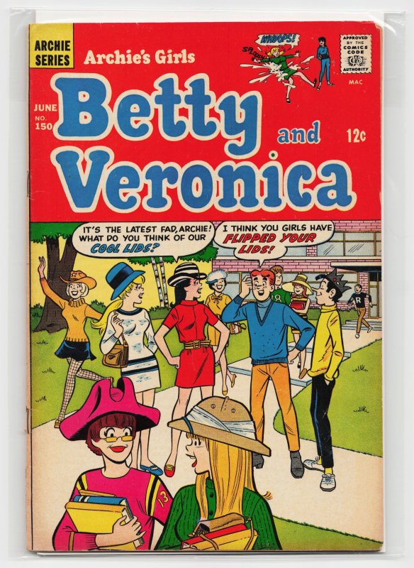 Archie's Girls Betty and Veronica #150 (Archie Comics, 1968), raw, ungraded comic book — front cover