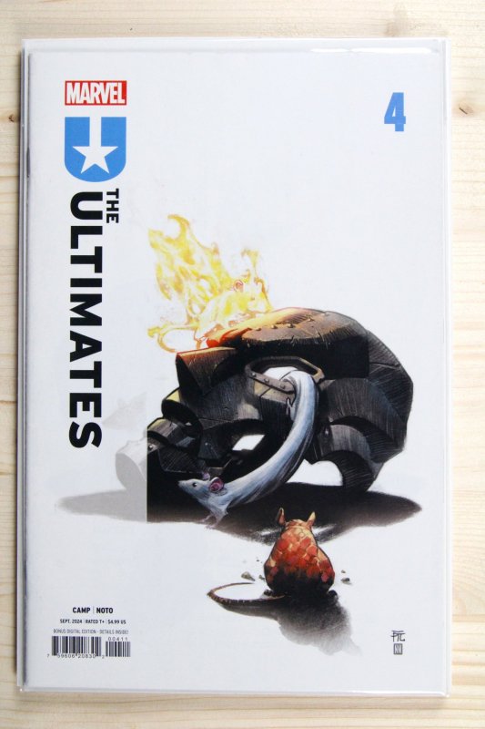 Ultimates #4 (Marvel Comics, 2024), raw comic book in NM+ 9.6 condition — front cover