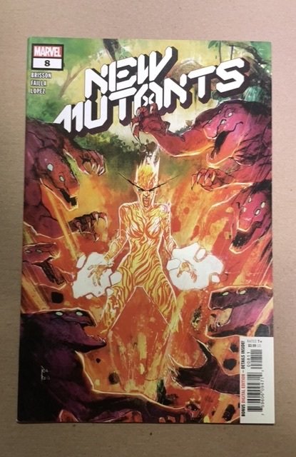 New Mutants #8 (Marvel Comics, 2020), raw, ungraded comic book — front cover