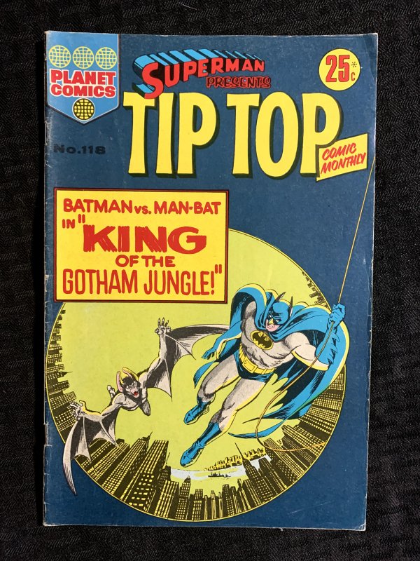 1970's Superman Presents TIP TOP Comic Monthly #118 (1970), raw comic book in VG+ 4.5 condition — front cover