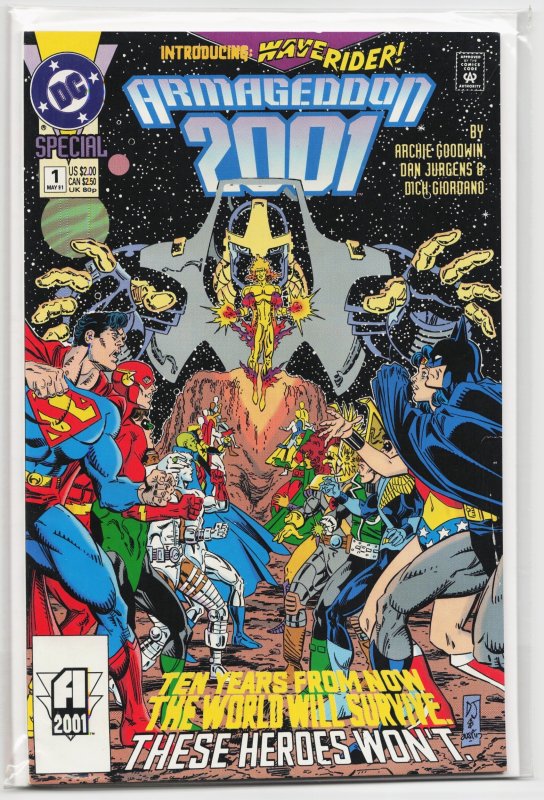 Armageddon #1 (DC Comics, 1991), raw, ungraded comic book — front cover