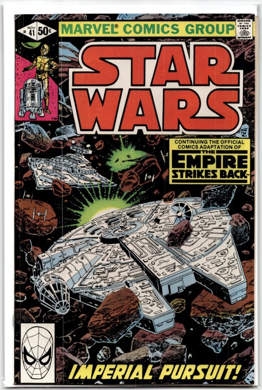 Star Wars #41 (Marvel Comics, 1980), raw, ungraded comic book — front cover