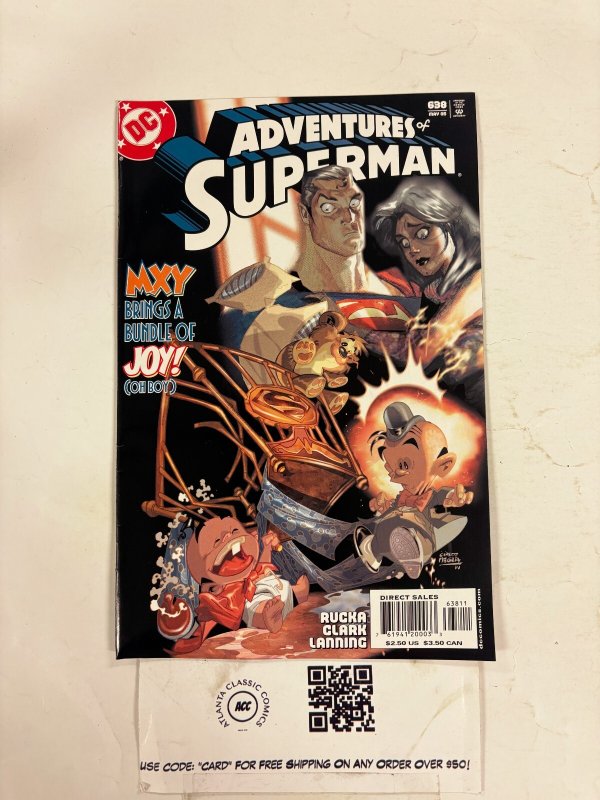Adventures of Superman #638 (DC Comics), raw comic book in NM condition — front cover