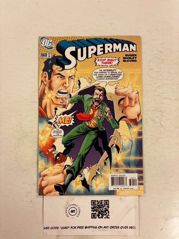 Superman #660 (DC Comics, 2007), raw comic book in NM condition — front cover