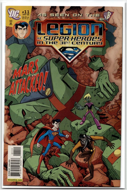 The Legion of Super-Heroes in the 31st Century #11 (2008), raw, ungraded comic book — front cover