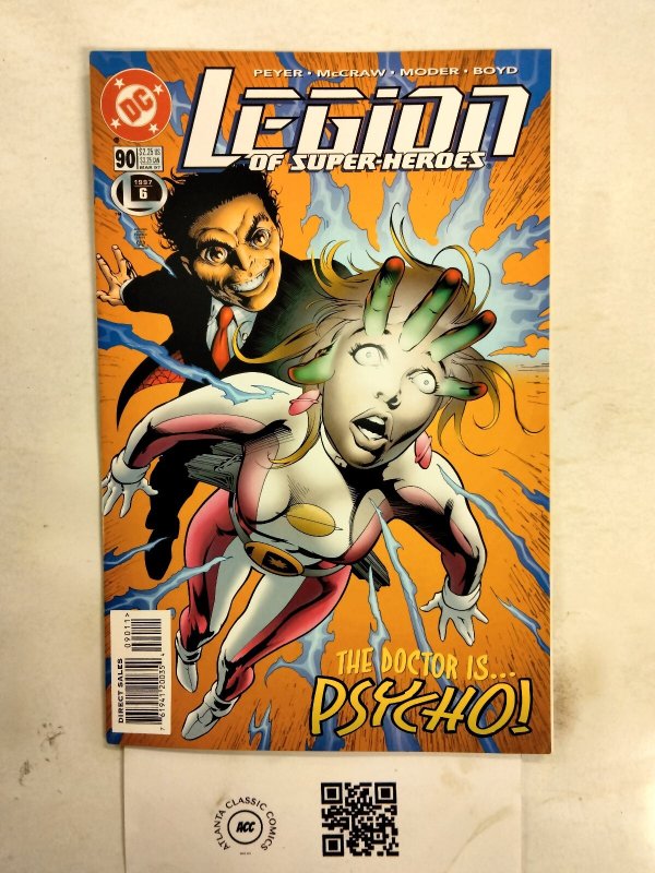 Legion of Super-Heroes #90 (DC Comics), raw comic book in NM condition — front cover