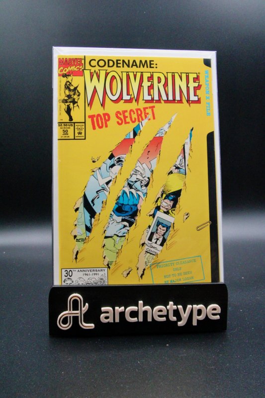Codename: Wolverine #50 (Marvel Comics, 1991), raw, ungraded comic book — front cover