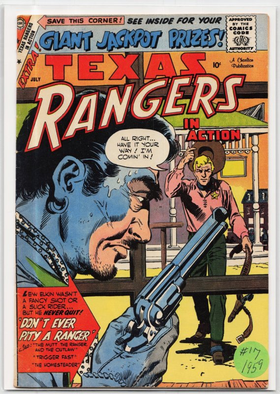 Texas Rangers in Action #17 (DC Comics), raw, ungraded comic book — front cover