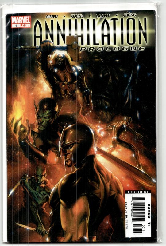 Annihilation: Prologue (2006) Annihilation (Marvel Comics, 2006), raw, ungraded comic book — front cover