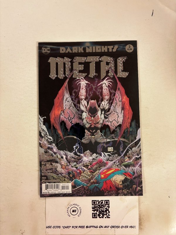Dark Nights Metal #3 (DC Comics, 2017), raw comic book in NM condition — front cover