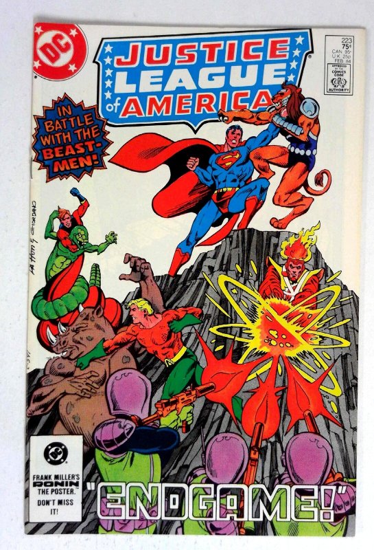 Justice League of America #223 (DC Comics, 1984), raw comic book in NM- condition — front cover