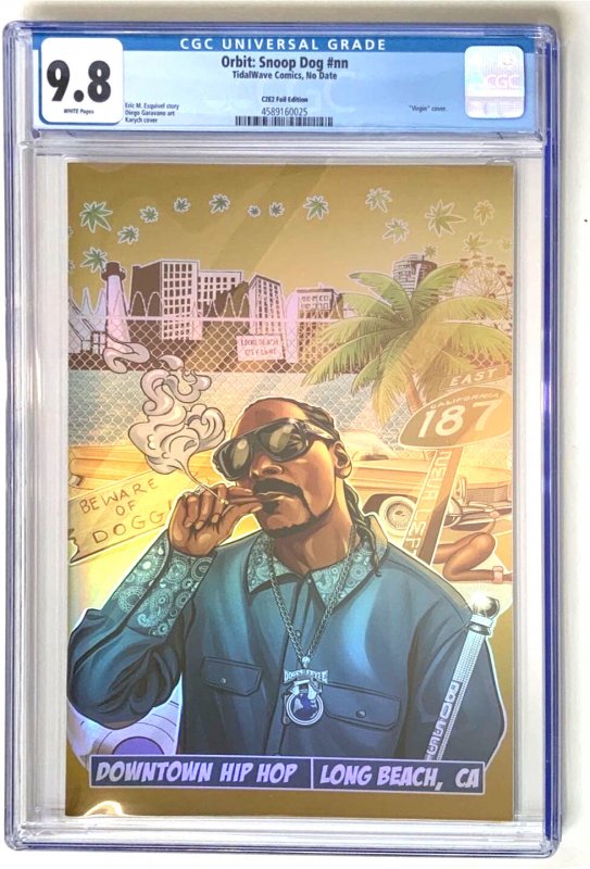 Orbit: Downtown #9, CGC 9.8 graded comic book, Universal Blue label — front cover in its holder