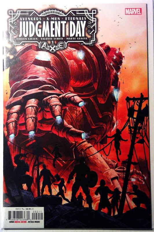 Avengers X-Men Eternals Judgment Day #2 (Marvel Comics, 2022), raw, ungraded comic book — front cover