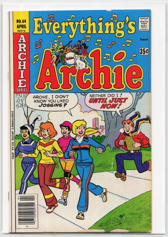 Everything's Archie #64 (Archie Comics, 1978), raw, ungraded comic book — front cover