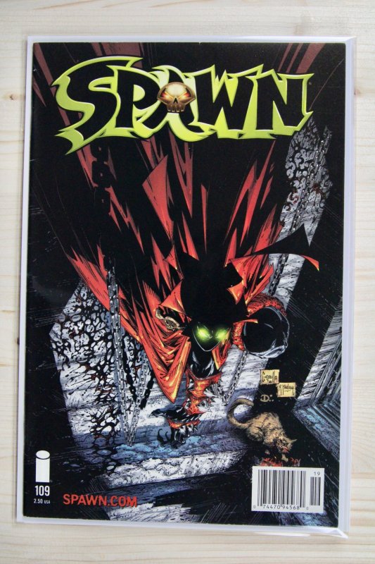Spawn #109 (Image Comics, 2001), raw comic book in VF/NM 9.0 condition — front cover