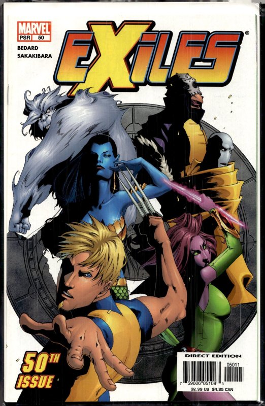 Exiles #50 (2004), raw, ungraded comic book — front cover
