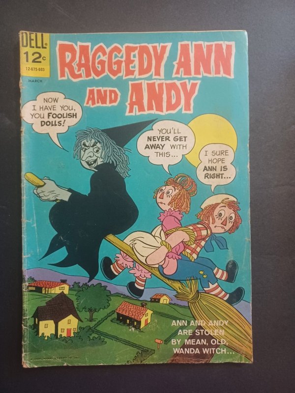 Raggedy Ann and Andy #4 (Dell Comics, 1966), raw comic book in VG condition — front cover