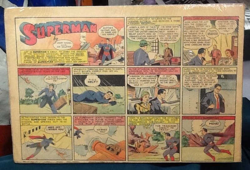 1940 Superman Color Strip #24 (DC Comics, 1940), raw, ungraded comic book — front cover
