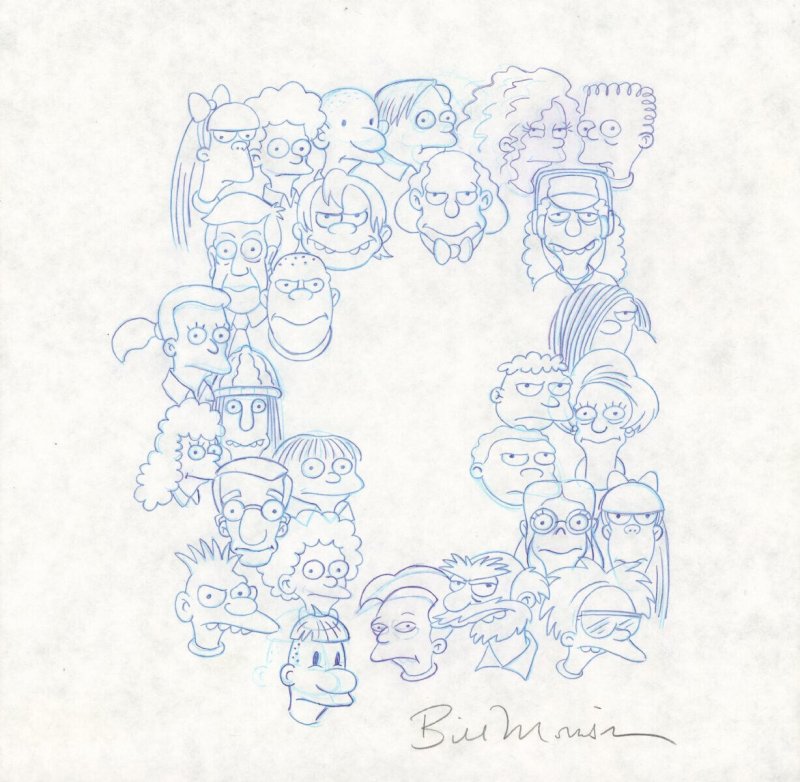 The Simpsons Merchandise Art #28, raw, ungraded comic book — front cover