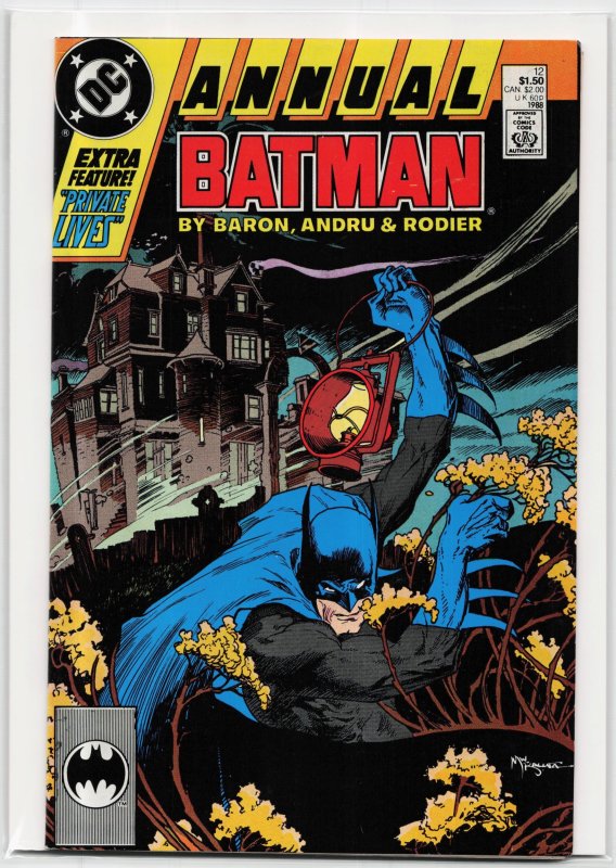 Batman Annual #12 (DC Comics, 1988), raw, ungraded comic book — front cover