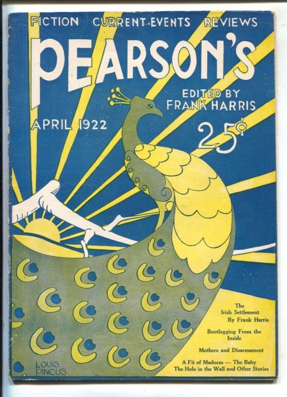 Pulp: Pearson's 4/1922-"Patrick Mulligan, Ghost" Amanda Chase-Mutineers-proh..., raw, ungraded comic book — front cover