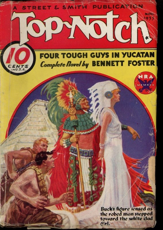 Top-Notch - 11/33 - Condition: G-VG - Adventure Pulp -36628, raw comic book in VG condition — front cover