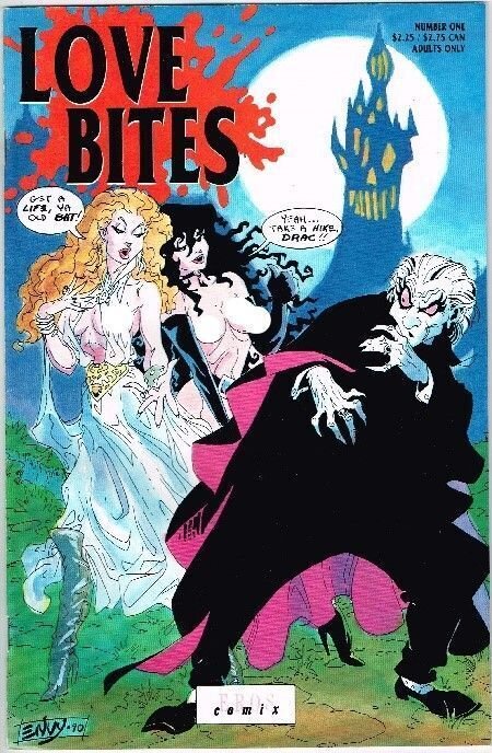 Love Bites #1 (1991), raw, ungraded comic book — front cover