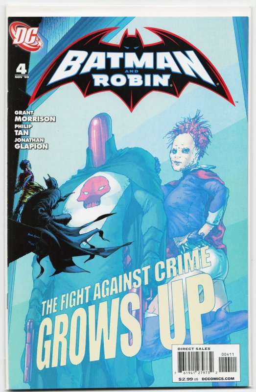 Batman and Robin #4 (DC Comics, 2009), raw, ungraded comic book — front cover