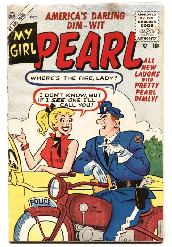 My Girl Pearl #4 - 1955 - Atlas - G/VG - Comic Book (Atlas Comics, 1955), raw comic book in VG condition — front cover