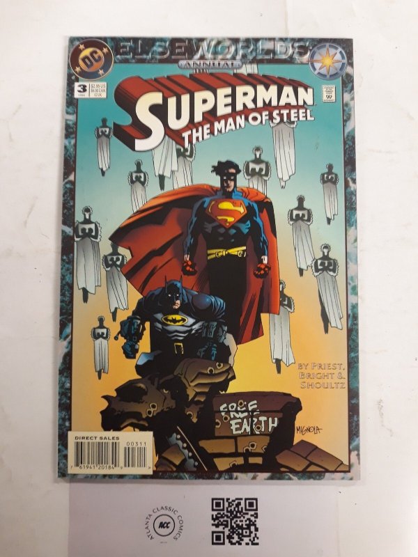 Superman the Man of Steel Annual #2 (DC Comics, 1993), raw comic book in NM condition — front cover