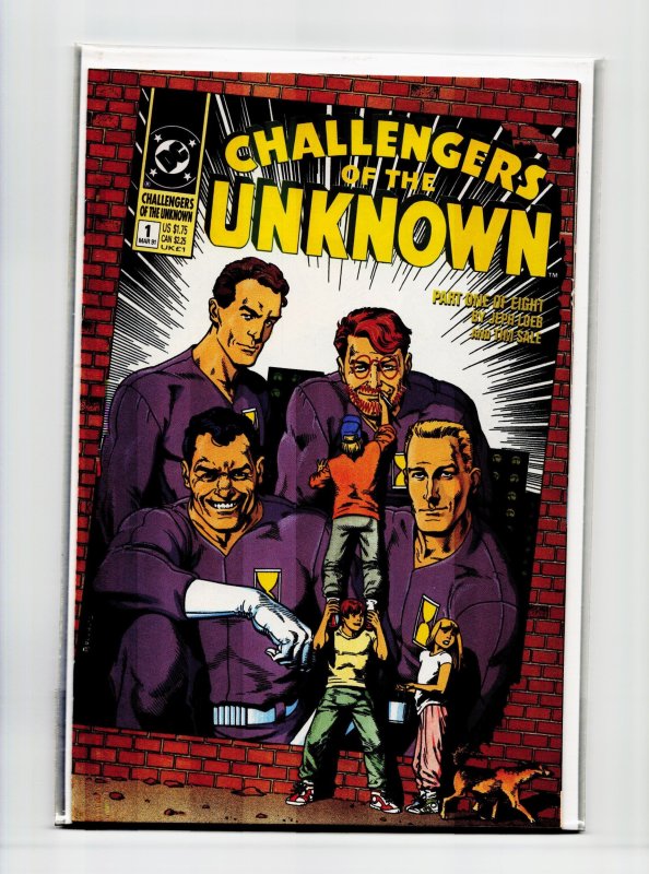Challengers of the Unknown #1 (DC Comics, 1991), raw, ungraded comic book — front cover