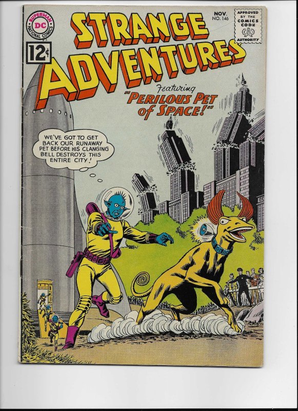 Strange Adventures #146 (DC Comics), raw comic book in VF/NM condition — front cover